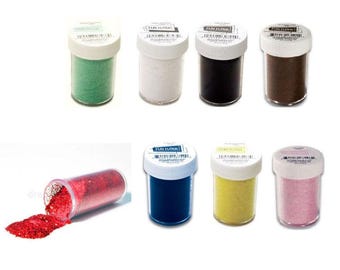 Fun FLOCK Flocking Powder + Glitter You Choose * STAMPENDOUS * MARTHA Stewart