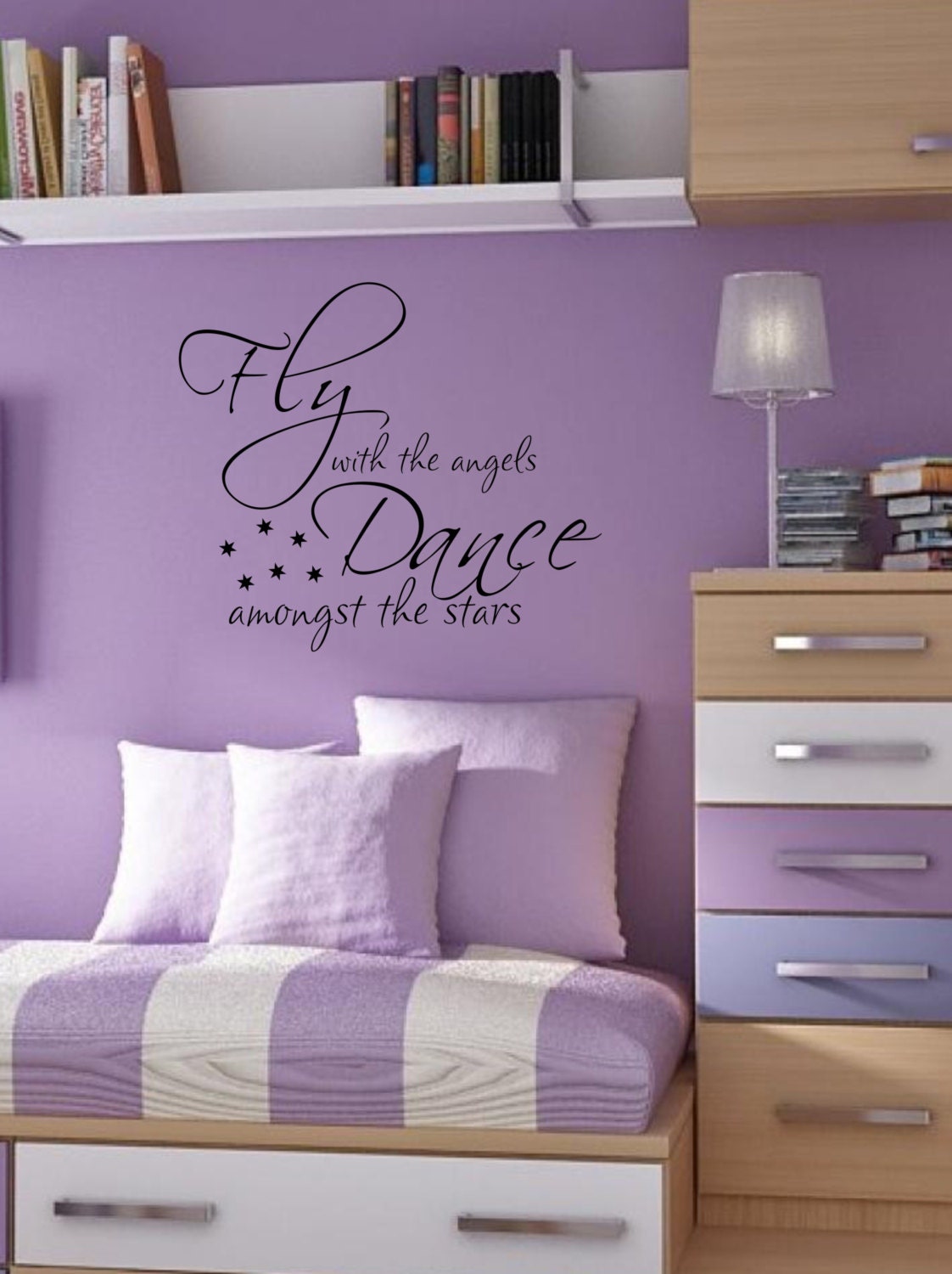 Dance amongst the stars Teen Kids bedroom Vinyl Wall Decal ...