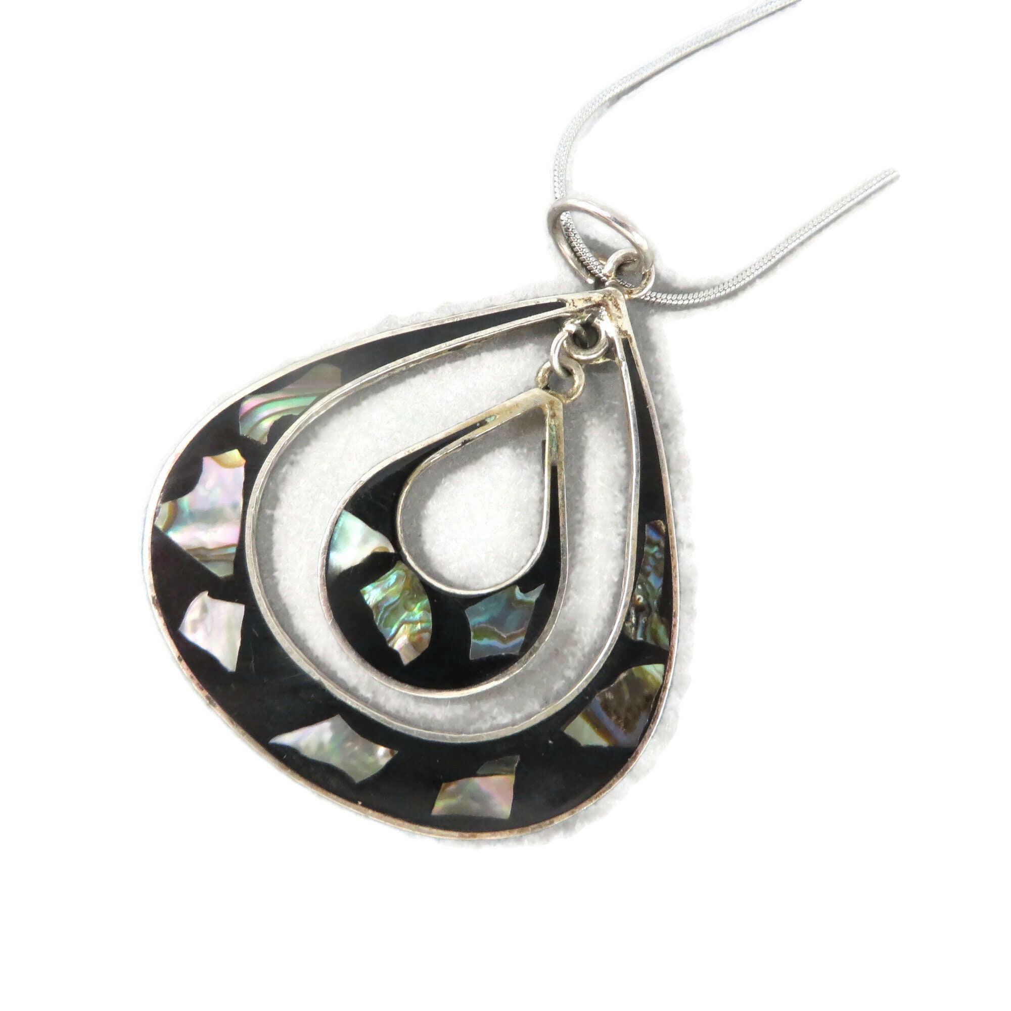 Mexican Silver Shell Vintage Pendant - Etsy