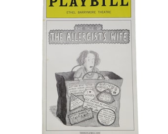 Vintage Broadway Theater Playbill The Tale of The Allergist's Wife Ethel Barrymore Theatre 2001