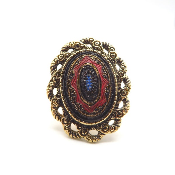 Sarah Coventry "Old Vienna" Adjustable Ring