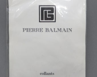 Vintage Pierre Balmain Stockings, Hold Ups (Thigh Highs), Color Mink, Size Small 0/1