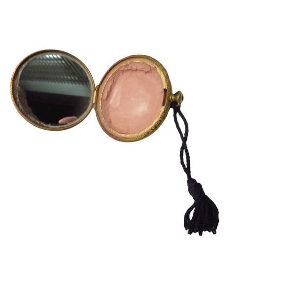 Vintage Estee Lauder Compact Round MOP Top Makeup… - image 4