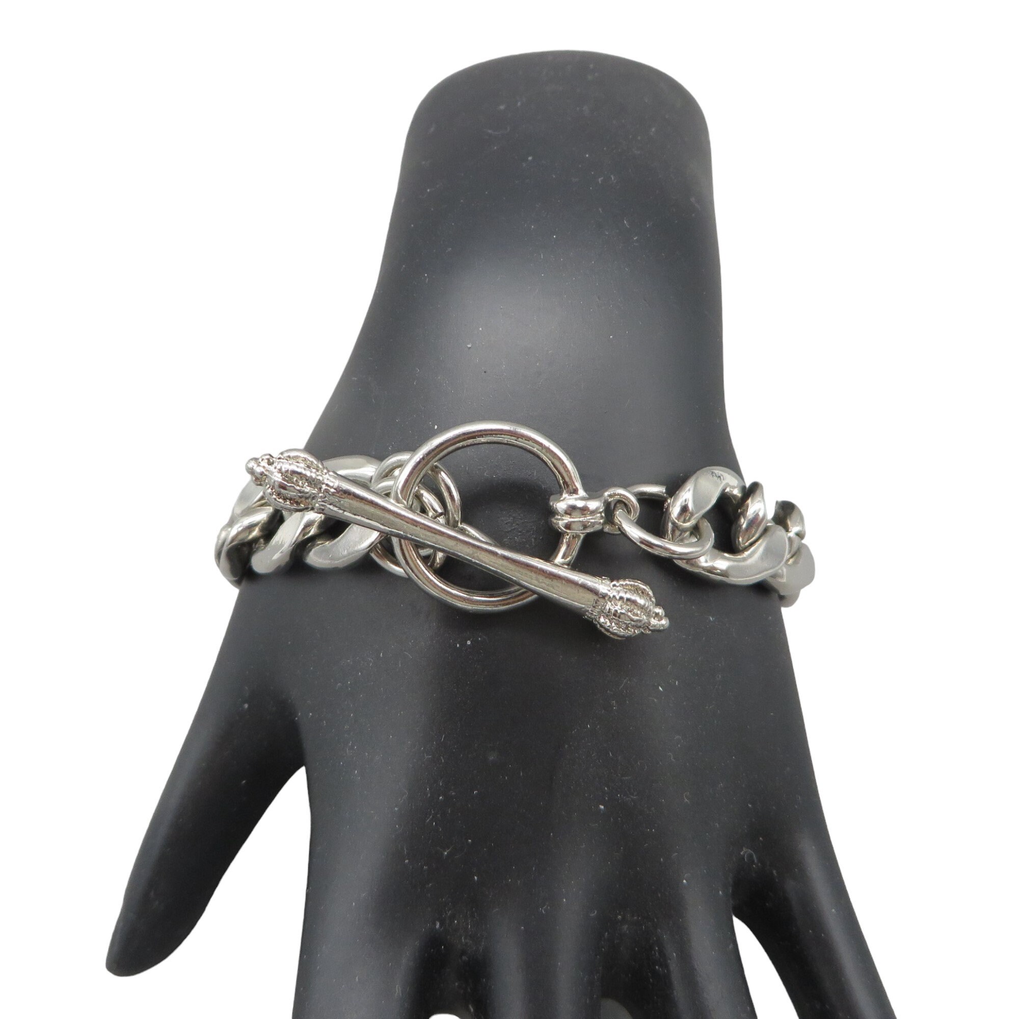 アクセサリー 90s Vintage Roller chain Silver Bracelet 90s Vintage Roller chain Silver Bracelet