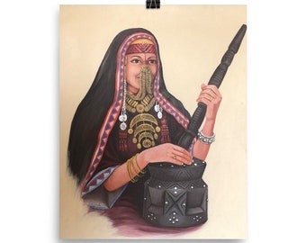 Matte Print Museum-Quality – "Mulling Grain" --- Middle Eastern Art