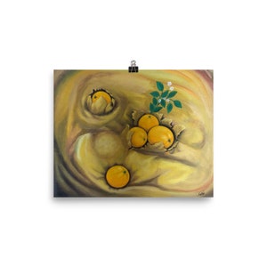 Matte Museum-Quality Print -- &quot;Swirls of Orange&quot;