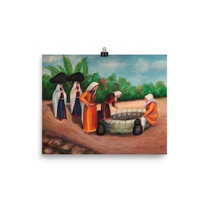 Matte Print Museum Quality – "The Water Well"  -- Middle Eastern Art