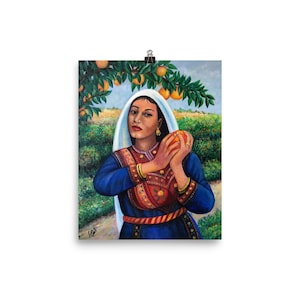 Matte Print Museum-Quality – &quot;The Orange&quot;-- Middle Eastern Art