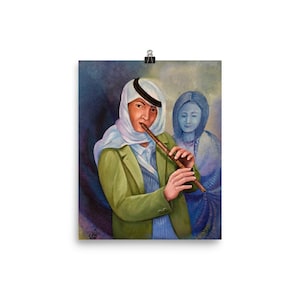 Matte Print Museum-Quality – &quot;the Flute Player&quot;-- Middle Eastern Art