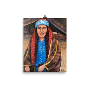 Matte Print Museum-Quality – &quot;Bedouin Woman&quot;-- Middle Eastern Art