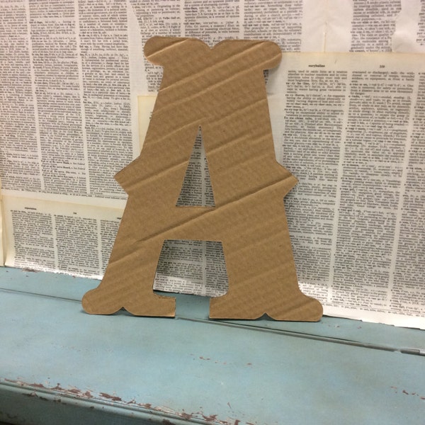 Large Recycled Cardboard Letters