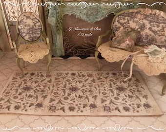 1 Teddy 4,5 cm Shabby Chic casa de muñecas 1:12 miniatura Little Tiny World
