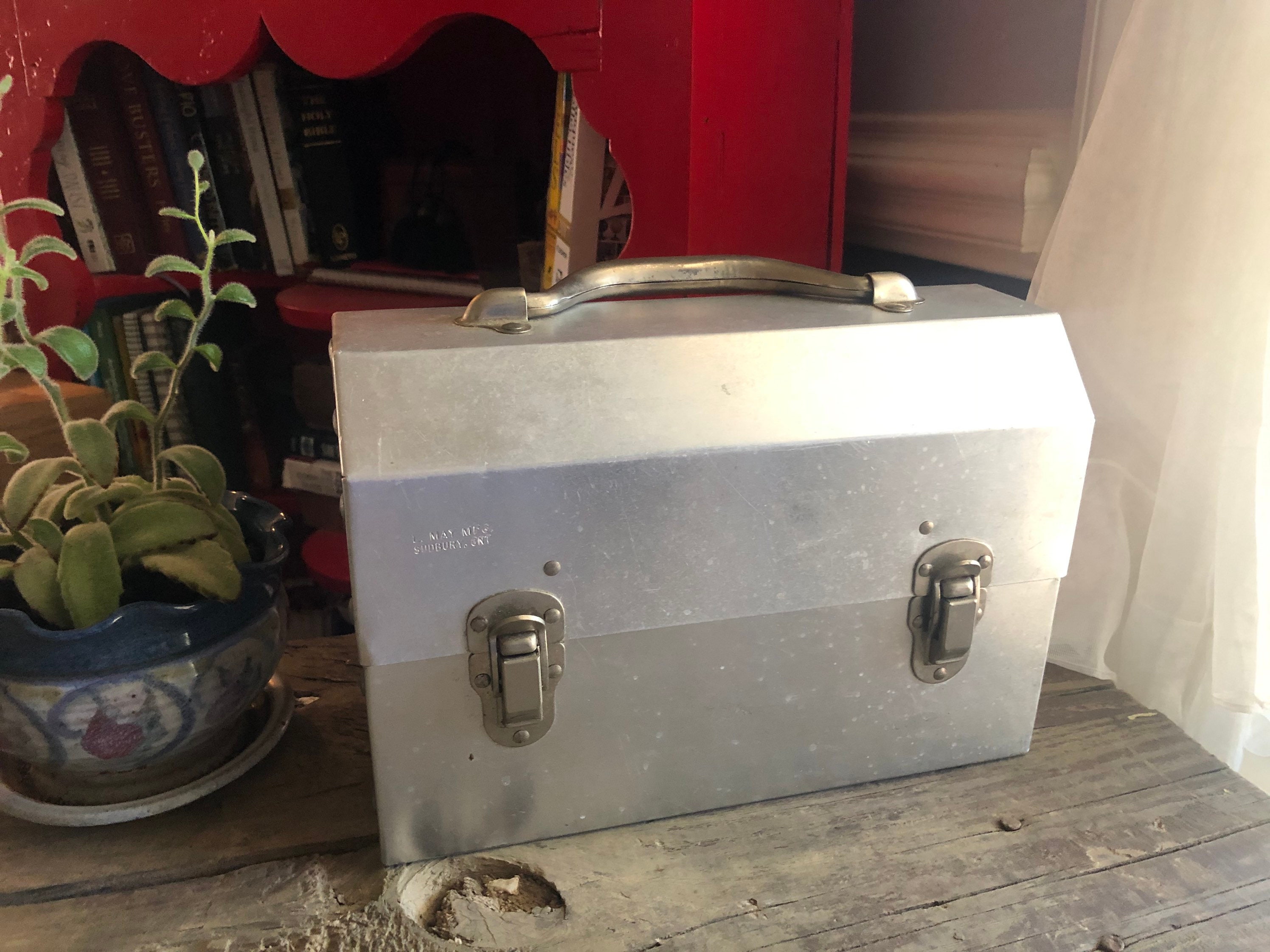 Miners Lunchbox With Rivets L May Mfg Sudbury Ontario picture