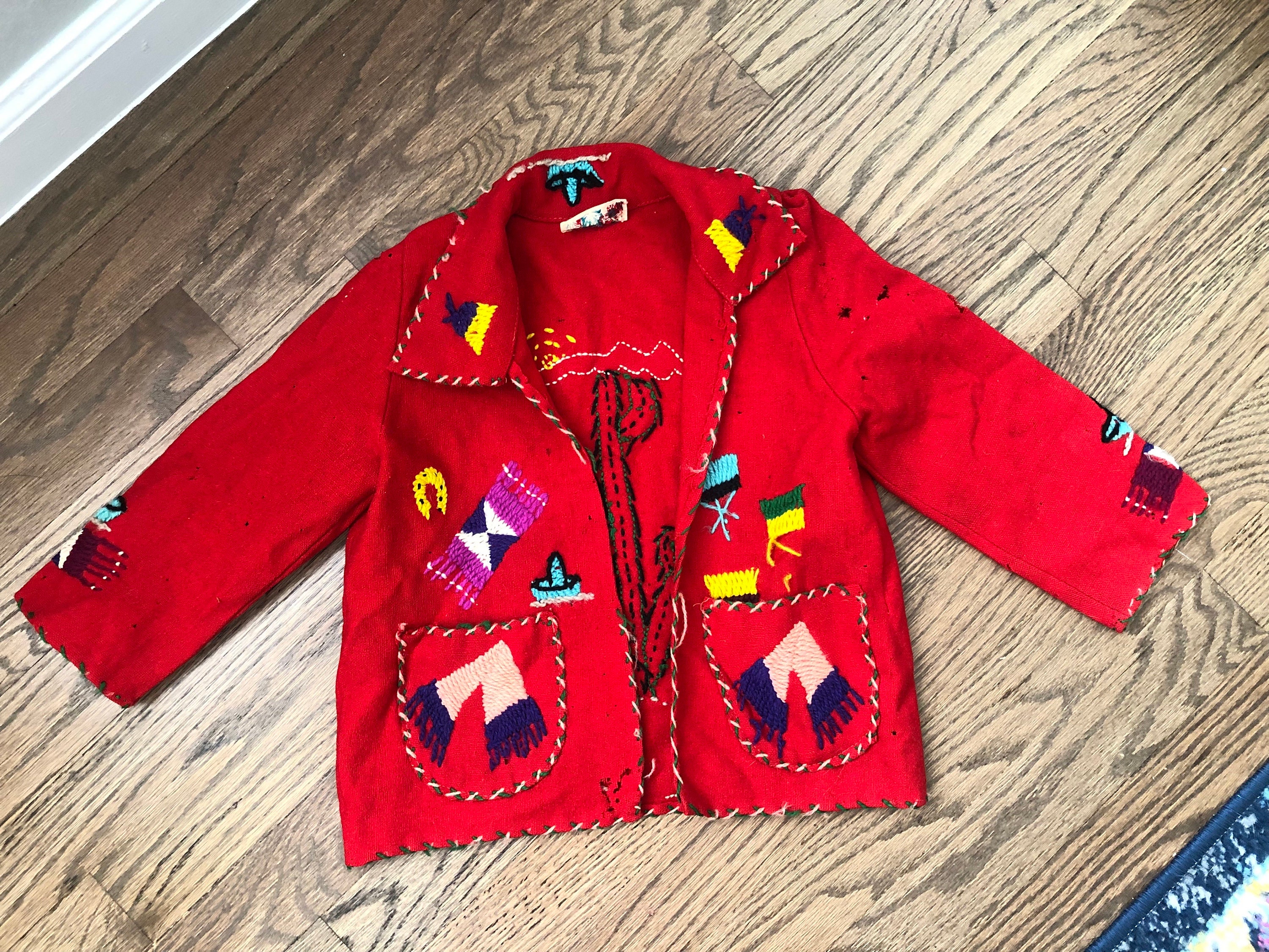 TOWN CRAFT Embroidery Souvenir Jacket-