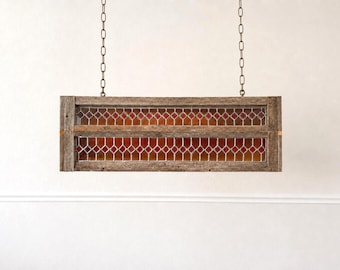 Vintage Leaded Stained Glass Billiard Light Fixture Pool Table Light Bar Hanging Shade Mission Style Pendant Light Chandelier