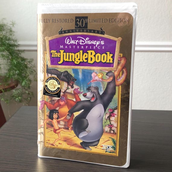Jungle Book 30th Anniversary VHS Fully Restored Limited Edition Original Wrapping Brand New Collectable 1980s Eighties