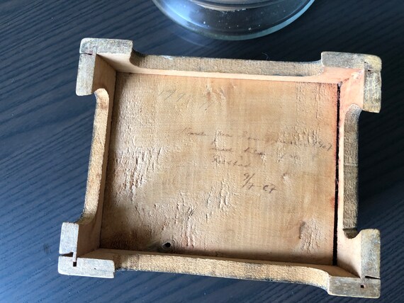 Antique Pyrography Keepsake Box Made in Norway Bu… - image 6