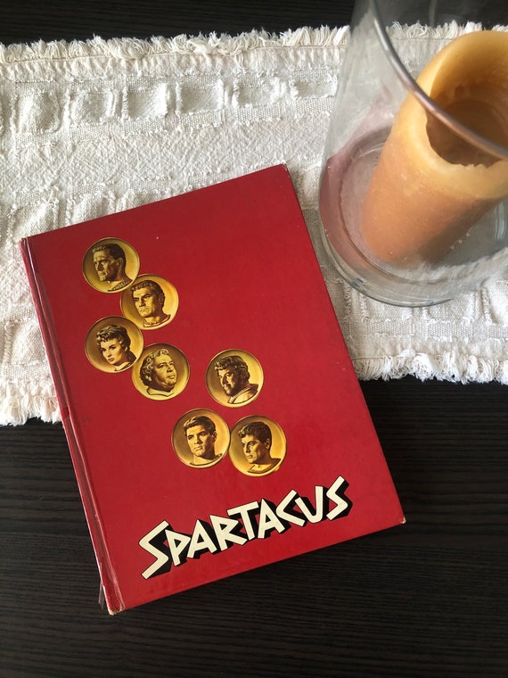 Laurence Olivier Autograph Signed as Marcus Licinius Crassus Spartacus Movie Book  Stanley Kubrick One of a Kind Collectible