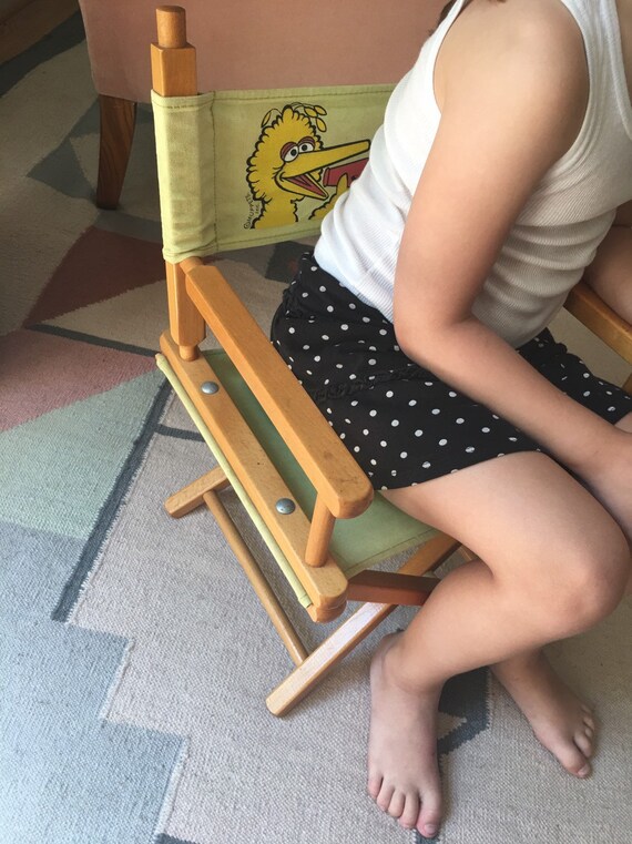 It S Showtime Big Bird Director S Child Size Chair Etsy
