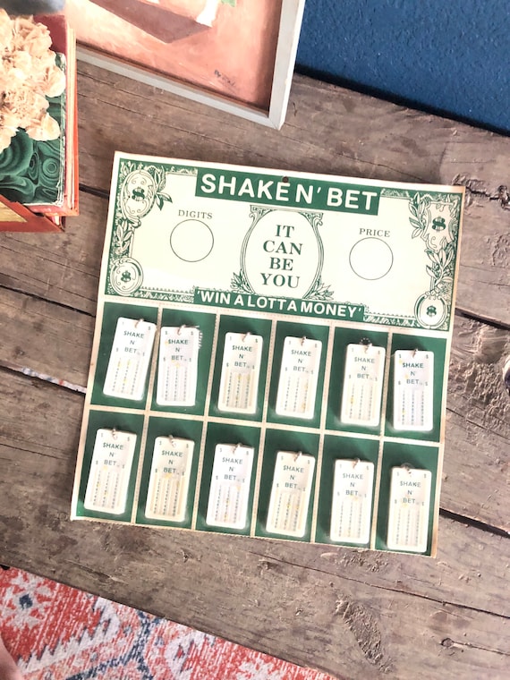 Shake-N-Bet Lottery Game Key Chains, Store Display, Pick Number Gambling, Yellow and Clear Balls, One of a Kind, Toy Lottery, Pick 3