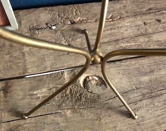 Midcentury Ashtray Stand Rare MCM Decor Brass Tripod Stand