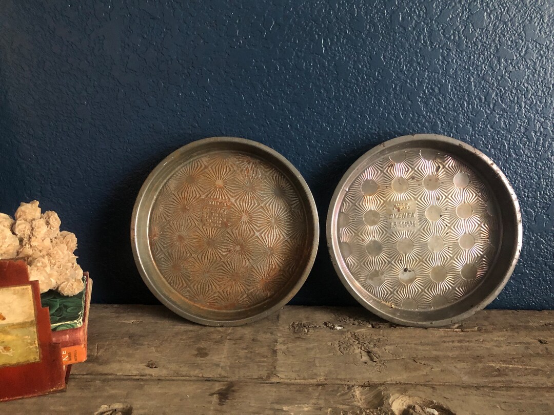 Pair of Ovenex Round Cake Pans, Made in England, Farmhouse Decor Etsy