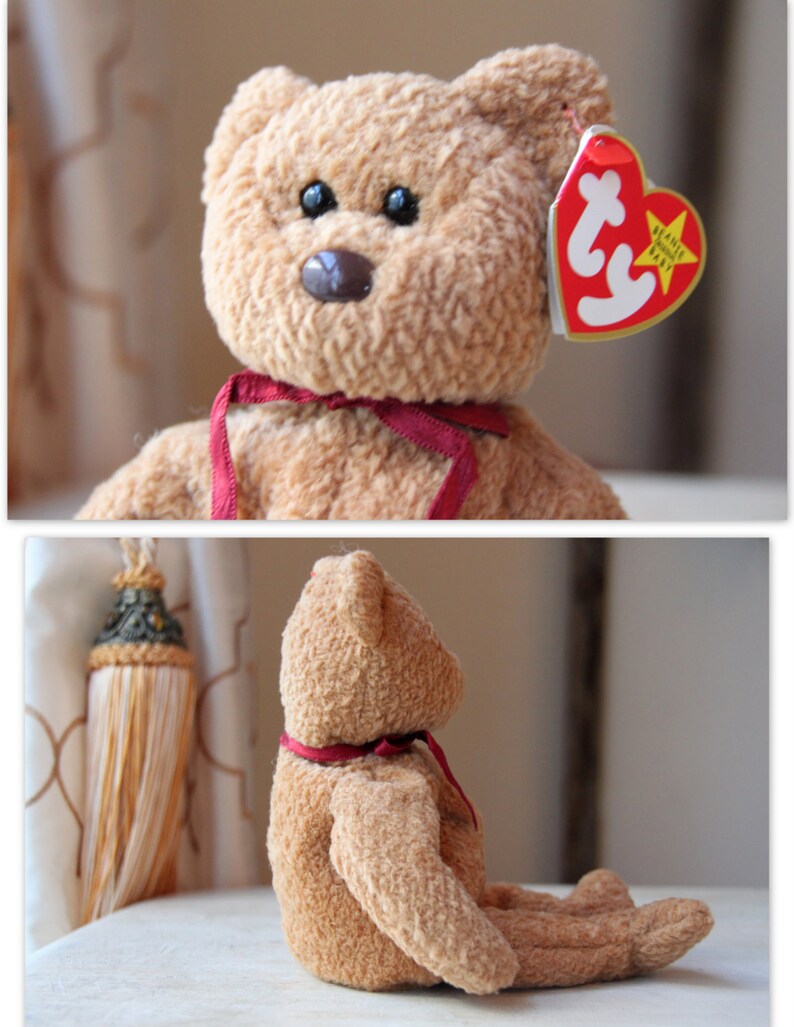 Ultra Rare 1996 Curly Beanie Baby 2 Errors Brown Nose Black - Etsy