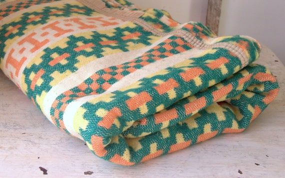 Camping Blanket Vintage Tribal Pattern Blanket Southwestern Blanket Navajo Inspired Throw Textile Bedspread Beacon Blanket Bohemian