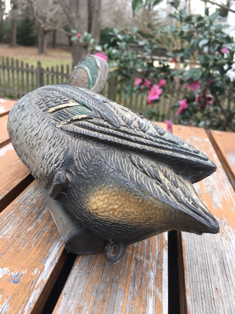 Vintage Plastic Duck Decoy Carry Lite Made in Italy Sitting Etsy