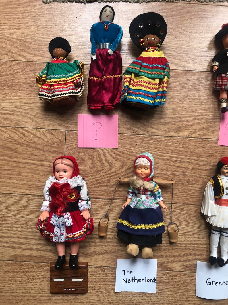 Vintage Gas Station Dolls Dolls of the World Arco Dolls Etsy