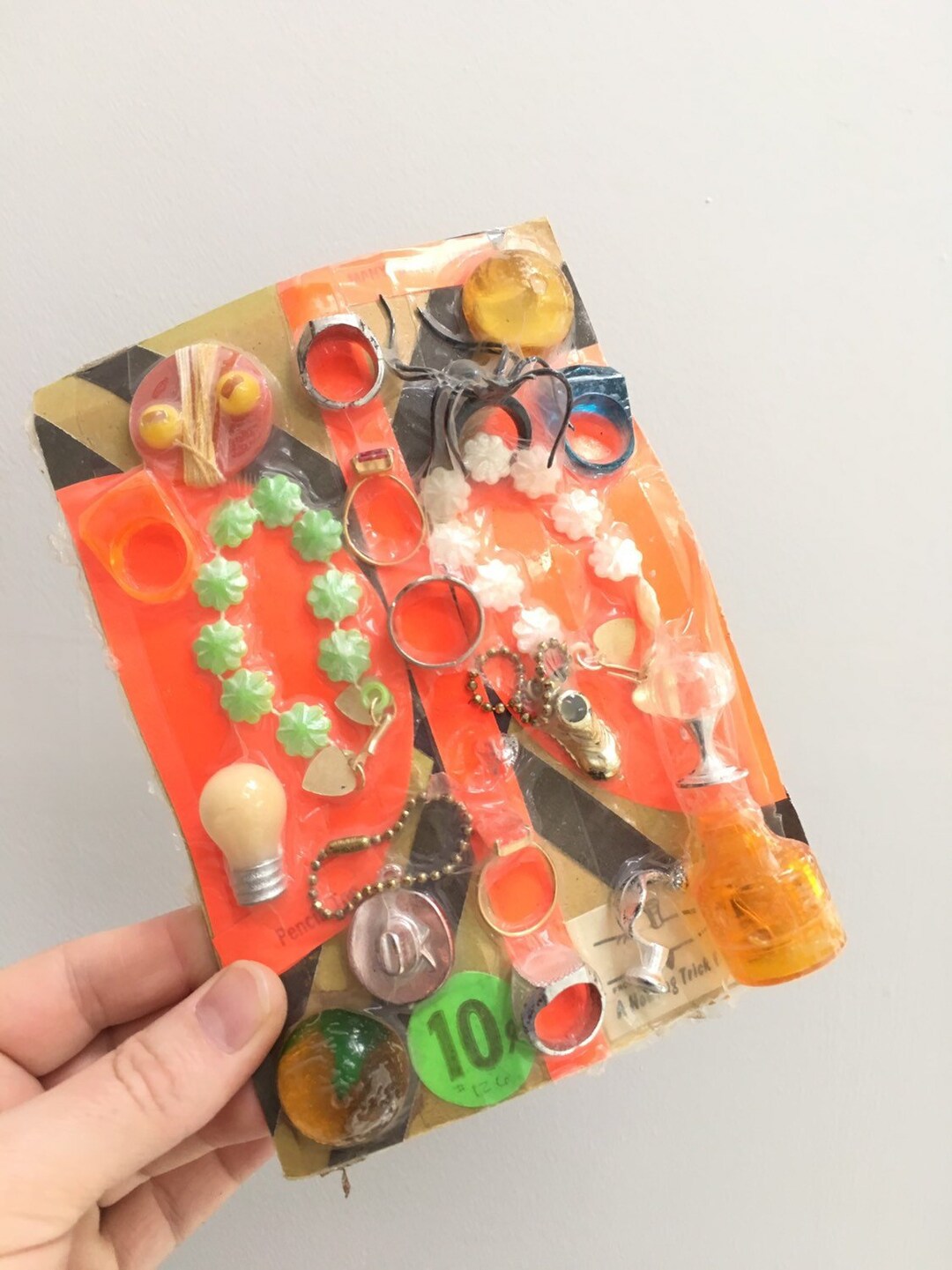 Vintage Vending Machine Display Card, Gumball Machine Toy Sample Card