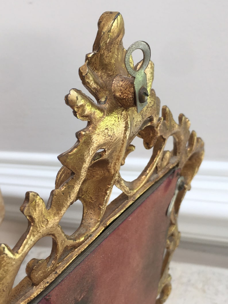 Lovely Ornate Victorian Tabletop Vanity Mirror Gothic Cast Etsy