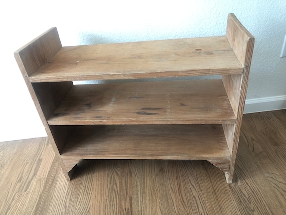 Wooden Bookshelf Wood Wall Shelf Handmade Wooden Shelf Primitive Bookcase Shelf Plant     Farmhouse Decor Unique Wall Shelf Triangle Corner