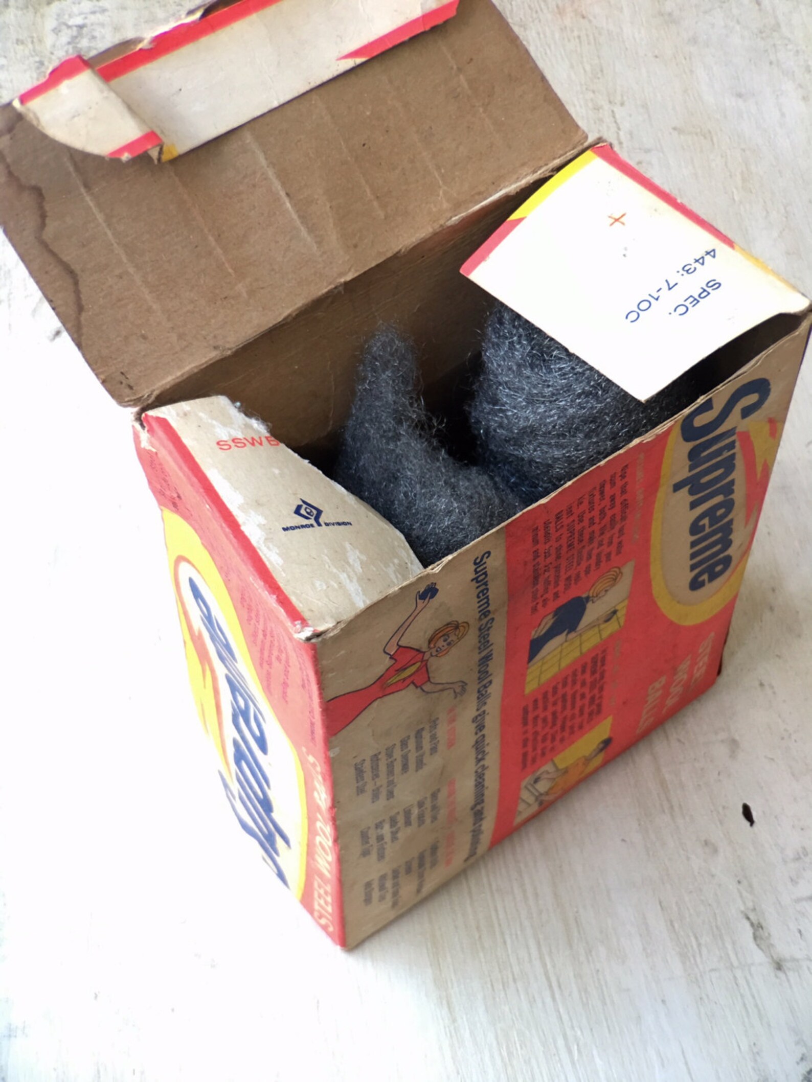 Brillo Supreme Steel Wool Balls in Original Cardboard Box Etsy