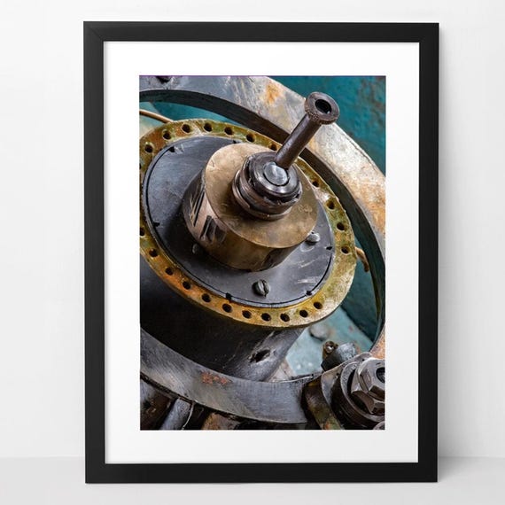 Space Age Wall Art Digital Download Frame TV Art Industrial Machinery Metal Texture Mechanical Engineering Modern Decor Precision