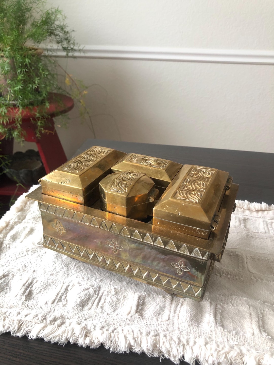 For Imran-antique Brass Betel Box, Paan Box, Maranao People, Marawi ...