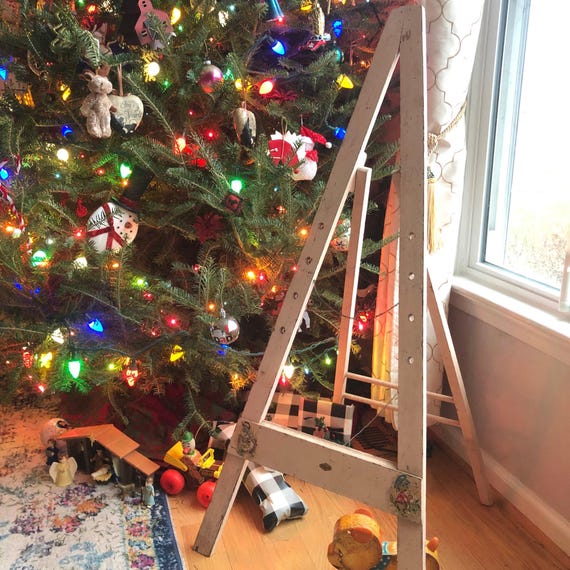 Antique Child Pink Easel  Reno Series Children's Easel Kid Easel Child's Easel Art Easel Made in England  Painting Vintage
