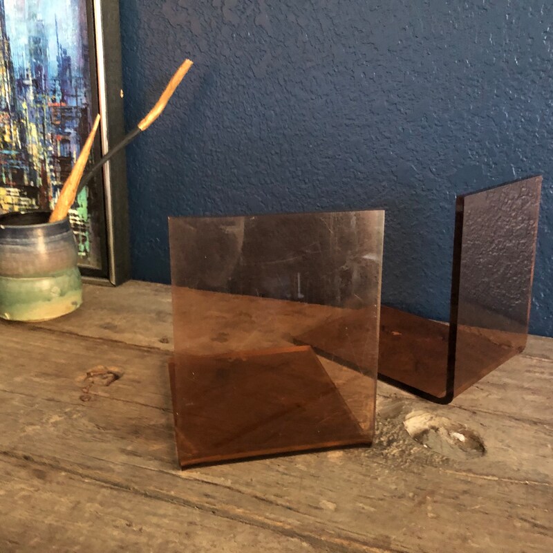 Rainbow Lucite Bookends main image 1
