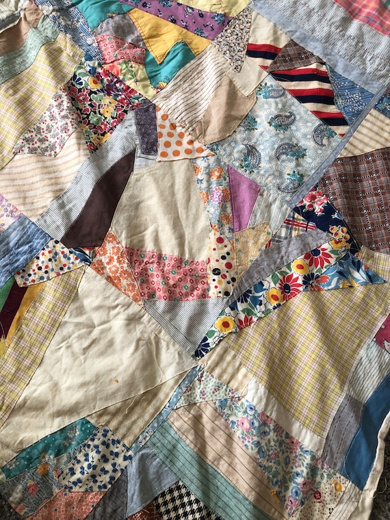 Handmade Quilt Blanket Handmade Crazy Quilt Throw Blanket Patchwork Handmade Double Sided Quilt Two Sided Light Quilt Blanket Light Cover