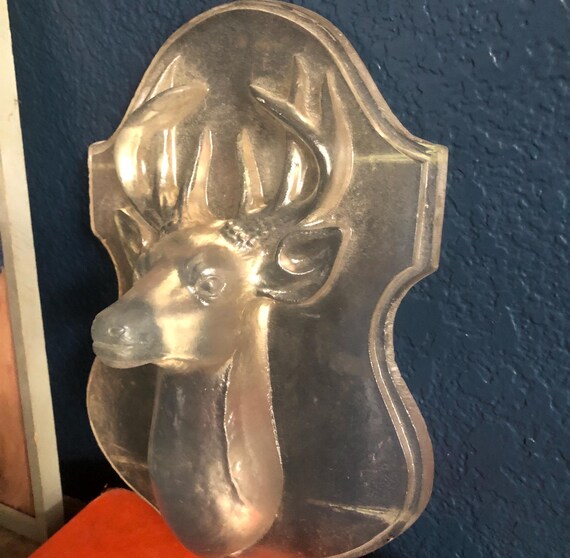 Midcentury Wall Decor Deer Clear Acrylic Resin Statue Sculpture Deer Mid Century Wall Decor Deer Dorothy Thorpe Lucite Deer Statue Elegant