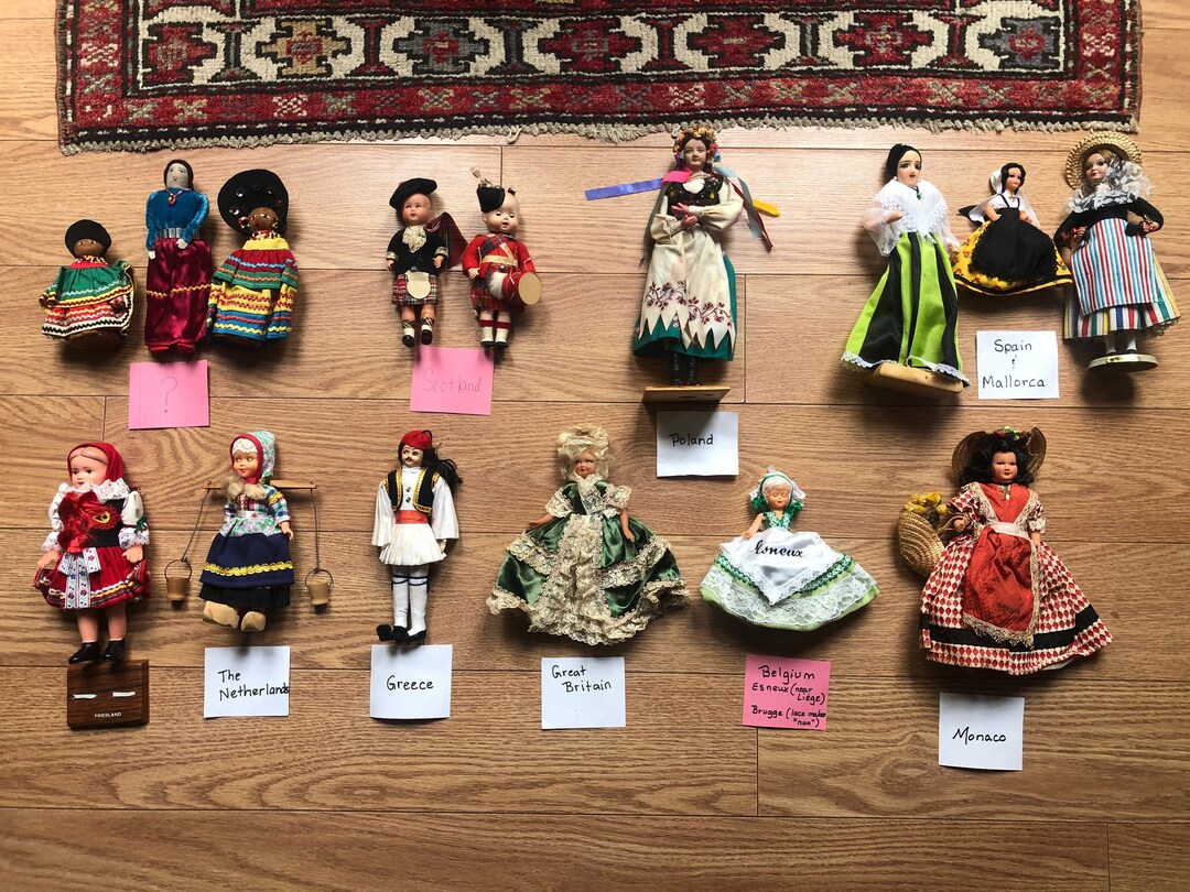 Vintage Gas Station Dolls, Dolls of the World, Arco Dolls, Father