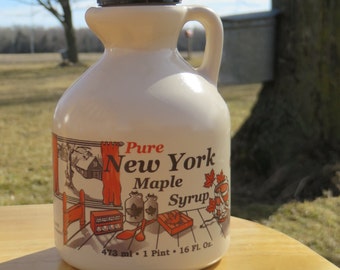 Jarabe de arce puro de Nueva York, edulcorante totalmente natural, pinta