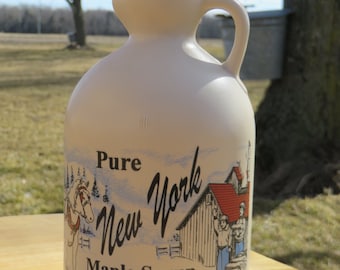 Jarabe de arce puro de Nueva York, edulcorante totalmente natural, cuarto de galón