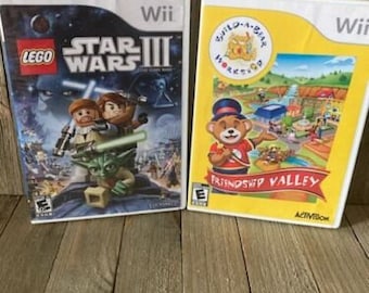 Set of 2 Wii Games - StarWars 3 - Build A Bear Workshop