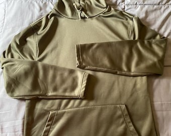 Grunt Style “This We Will Defend” Basic Hoodie Medium | Olive Drab Military Green | Camo Hood Lining | Patriotic Tactical Pullover NWOT