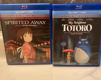 Studio Ghibli 2-Movie Bundle – Spirited Away (Blu-ray + DVD) & My Neighbor Totoro ( DVD ONLY) | Hayao Miyazaki Classics