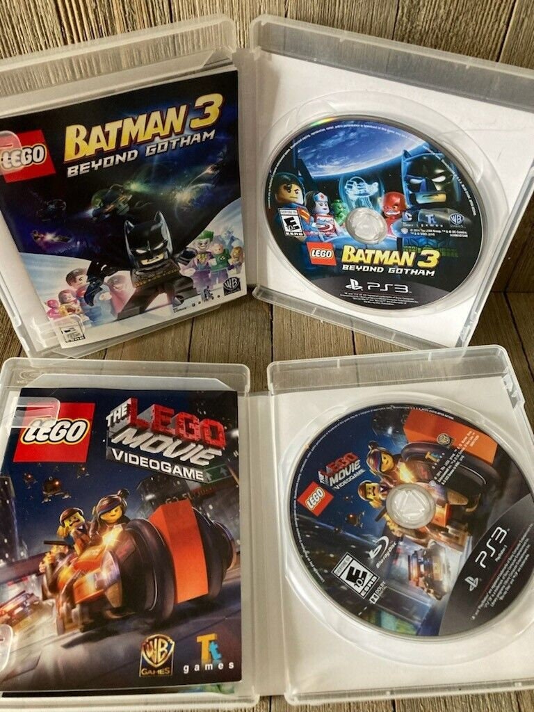 Set of 4 - Playstation 3 Lego Video Games - Batman3 -marvel
