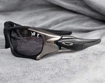 美品 オークリー アイジャケット グレー ミラーレンズ USA y2k Vintage Oakley Plate Polarized Sunglasses Y2K Gorpcore Style - Etsy