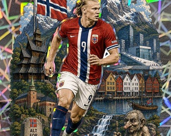 Norway Fifa Club World Cup Erling Haaland DT Downtown Card - CUSTOM Artwork