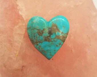 Blue Green Turquoise Cat Small Cabochon Pairbacked Turquoise Mountain